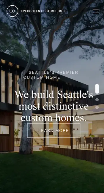 Evergreen Custom Homes mobile