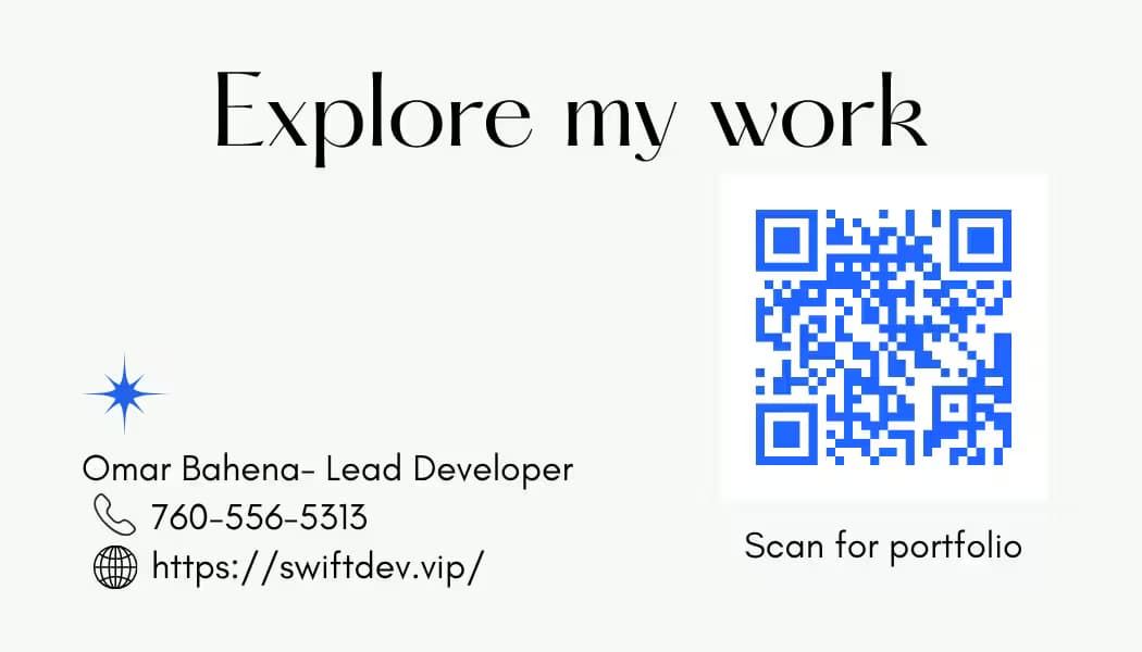 Swift Dev Card - Back