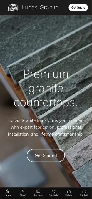 Lucas Granite mobile