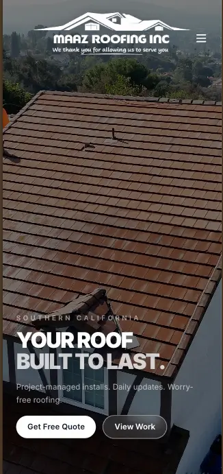 Maaz Roofing Inc mobile