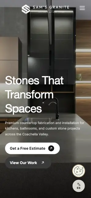Sam's Granite mobile