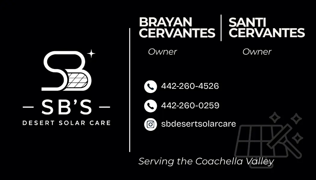 SB Desert Solar Care - Back